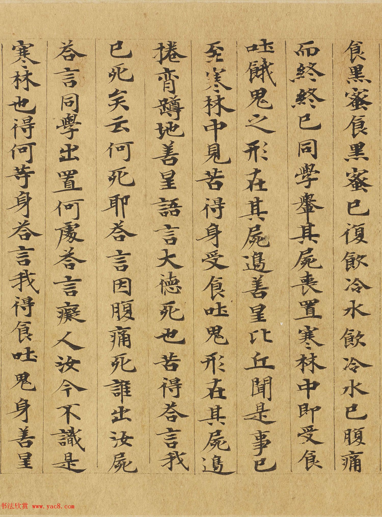 楷书高清大图欣赏《大般涅槃经迦叶菩萨品第十二》